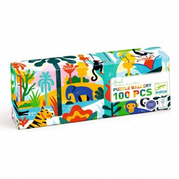 Puzzle galerie 100 piese Jungla, Djeco, + 5 ani