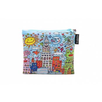 Sacosa din material reciclat, design James Rizzi