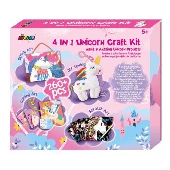 Set creativ 4 in 1 - Unicorni, + 5 ani