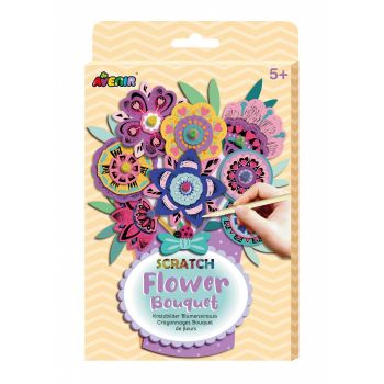 Set creativ de razuit Buchet - Flori, + 5 ani