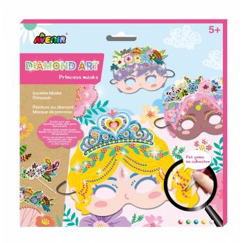 Set creativ DIY - Masti cu diamante - Printesa, + 5 ani