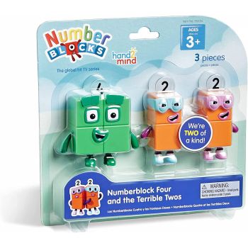 Set figurine Numberblocks - Patru  Teribilii Doi