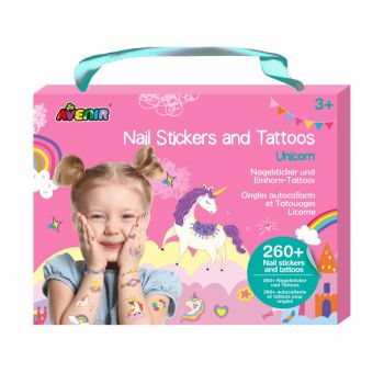 Stickere pentru unghii si tatuaje - Unicorni, + 3 ani