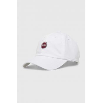 Colmar șapcă de baseball din bumbac culoarea alb, cu imprimeu ieftina