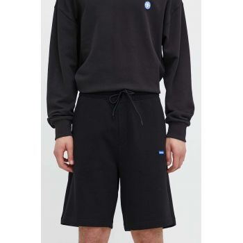 HUGO Blue pantaloni scurți din bumbac culoarea negru 50522364