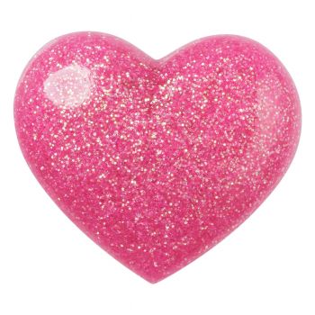 Jibbitz Crocs Pink 3D Glitter Heart