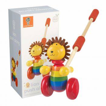 Jucarie de impins leu, Orange Tree Toys, 12 luni+