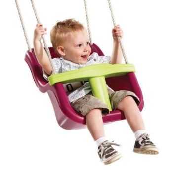 Leagan Baby Seat LUXE Culoare: Rosu Galben, franghie: PP 10, KBT, 6-36 luni ieftin