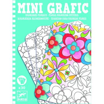 Mini grafic Djeco Flori, Djeco, 8 - 14 ani ieftin