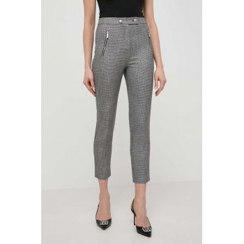 Morgan pantaloni femei, fason tigareta, high waist