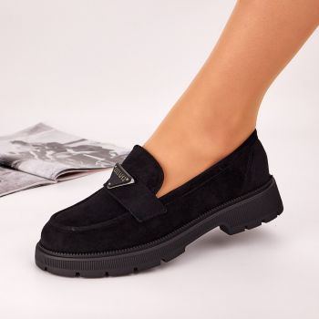 Pantofi Casual Dama Negri Catifea Terea