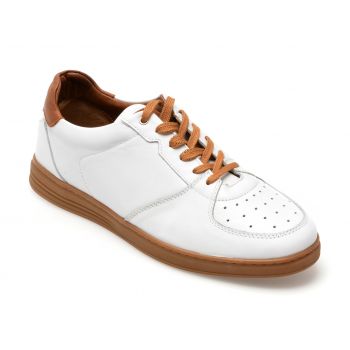 Pantofi casual GRYXX albi, 33948, din piele naturala la reducere