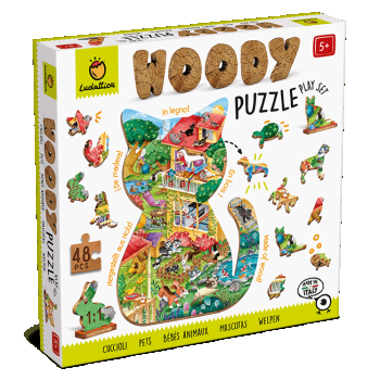 Puzzle de lemn ,   Animale de companie, Ludattica, +5 ani
