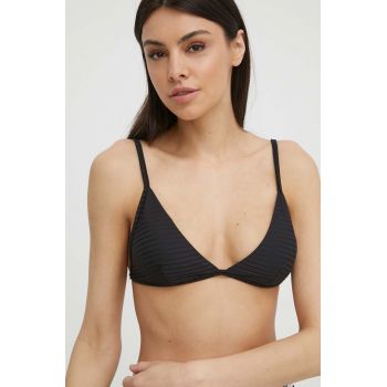 Rip Curl sutien de baie culoarea negru, cupa usor rigidizata