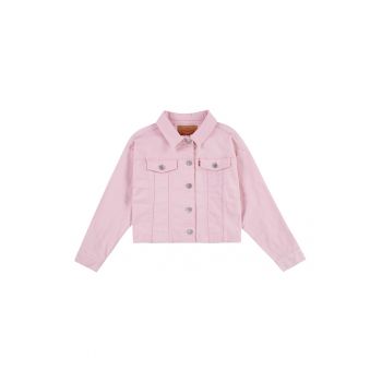 Jacheta de denim cu buzunare aplicate