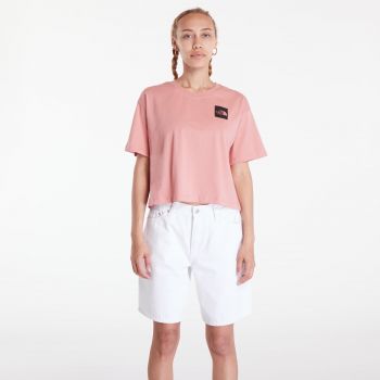 The North Face W Cropped Fine Tee Pink la reducere