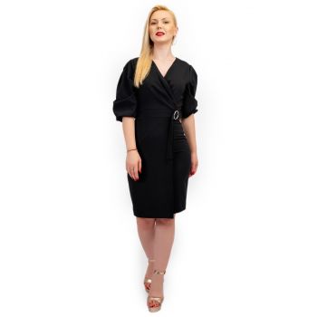 Rochie Dama Cate Midi Neagra ieftina