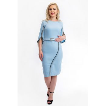 Rochie Dama Eva Albastru Deschis