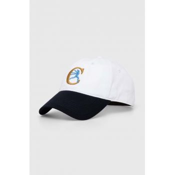 Champion șapcă de baseball din bumbac culoarea alb, cu imprimeu, 805958 ieftina