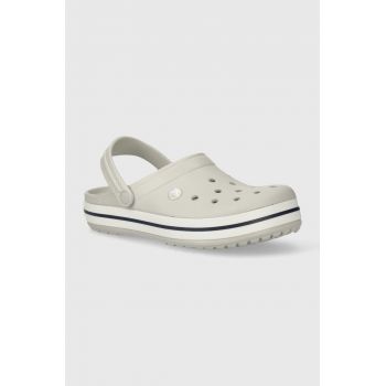 Crocs papuci Crocband culoarea gri, 11016