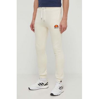 Ellesse pantaloni de trening Ovest Jog Pant culoarea bej, cu imprimeu, SHV01763 ieftini