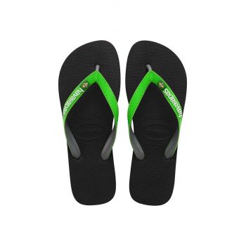 Havaianas slapi BRASIL MIX barbati, culoarea verde, 4123206.8075