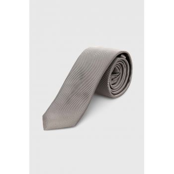 HUGO cravată de mătase culoarea gri 50468199 ieftina