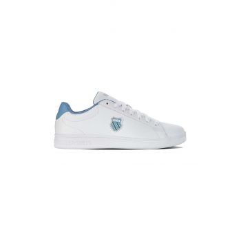 K-Swiss sneakers din piele COURT SHIELD culoarea alb