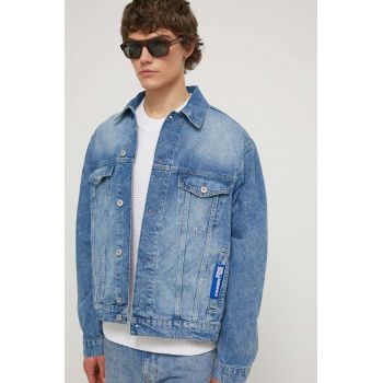 Karl Lagerfeld Jeans geaca jeans barbati, de tranzitie, oversize ieftina
