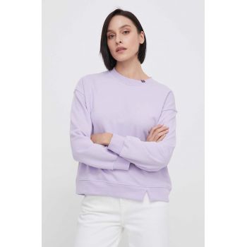 United Colors of Benetton bluza femei, culoarea violet, neted