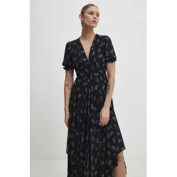 Answear Lab rochie culoarea negru, maxi, evazati