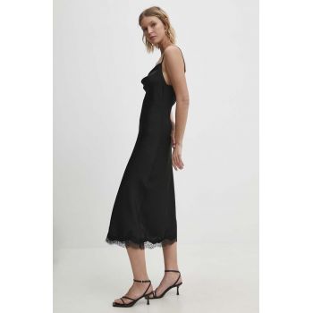 Answear Lab rochie culoarea negru, maxi, evazati