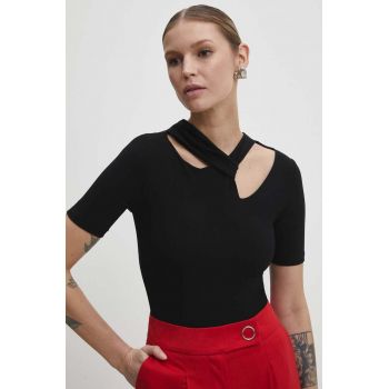 Answear Lab top culoarea negru ieftin