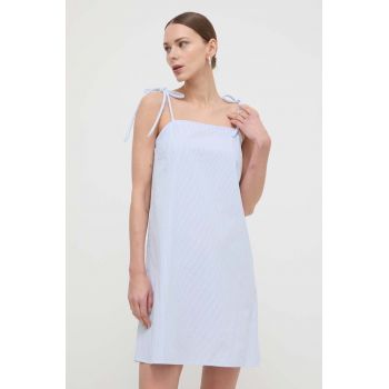 Max Mara Leisure rochie din bumbac mini, evazati