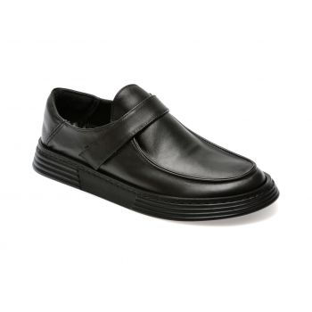 Pantofi casual GRYXX negri, 106312, din piele naturala de firma originala