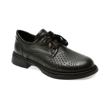 Pantofi casual GRYXX negri, 220580, din piele naturala de firma originala
