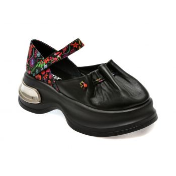 Pantofi casual GRYXX negri, 291GM47, din piele naturala de firma originala