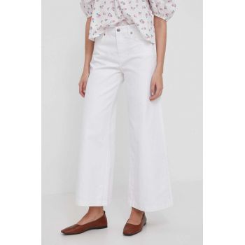 Pepe Jeans jeansi femei, culoarea alb ieftini