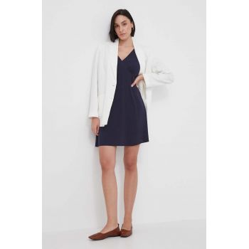 Pepe Jeans rochie culoarea albastru marin, mini, evazati