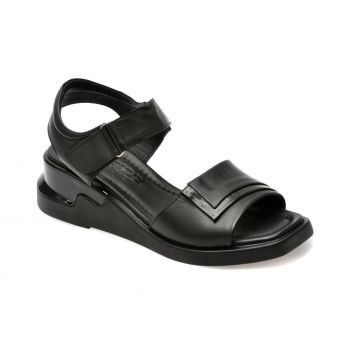 Sandale casual GRYXX negre, 161406, din piele naturala de firma originala