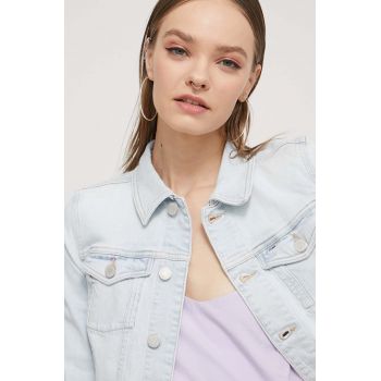 Tommy Jeans geacă din denim femei, de tranziție DW0DW17659