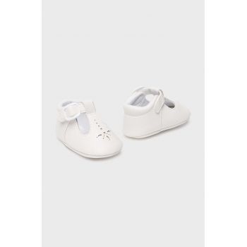 Mayoral Newborn papuci bebe culoarea alb de firma original