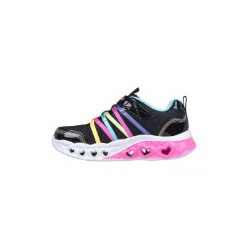 Pantofi sport cu inchidere velcro si lumini LED