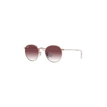 Ray-Ban ochelari de soare copii ROUND culoarea roz, 0RJ9547S