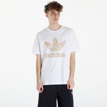 adidas Classic Monogram Graphic Short Sleeve Tee White/ Sand Strata