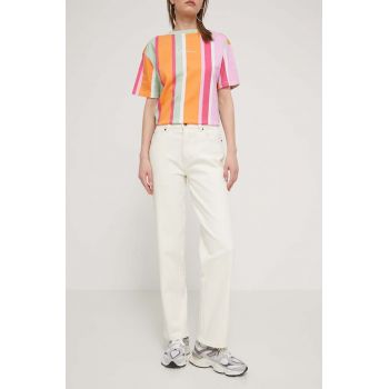 Dickies jeansi THOMASVILLE DENIM W femei high waist, DK0A4XYL de firma originali