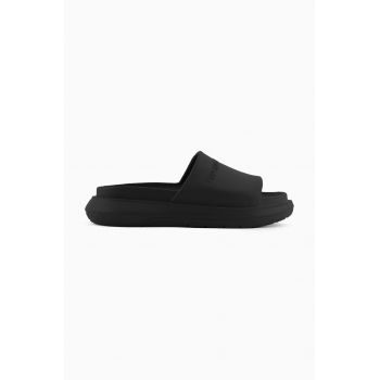 Emporio Armani papuci barbati, culoarea negru, X4P134 XD405 00002 de firma originali