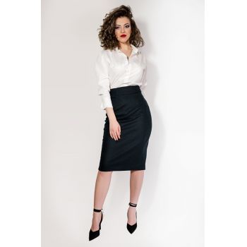 Fusta De Stofa Midi Edna, Malika Fashion