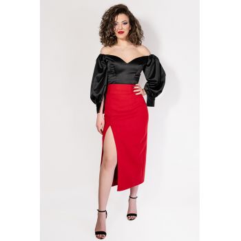 Fusta De Stofa Lunga Rosie Mira, Malika Fashion