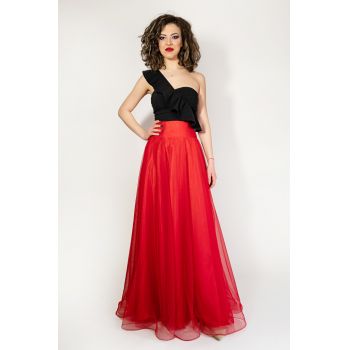 Fusta Rosie Zoe Lunga Din Tulle Moale By Malika Fashion